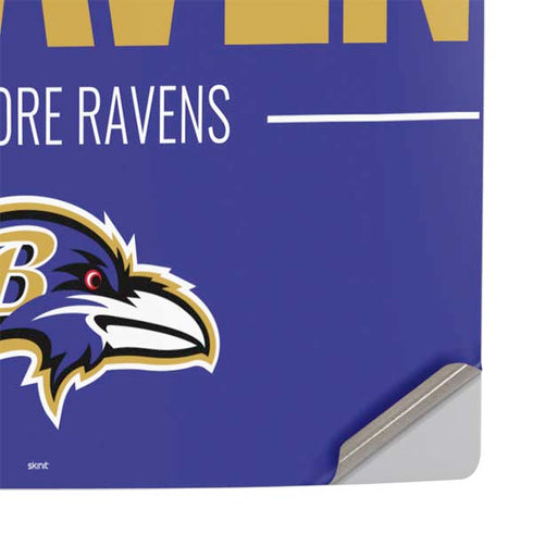 NFL Baltimore Ravens Team Motto PS5 Console Skin