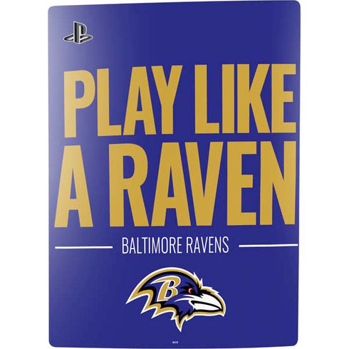 NFL Baltimore Ravens Team Motto PS5 Digital Edition Console Skin