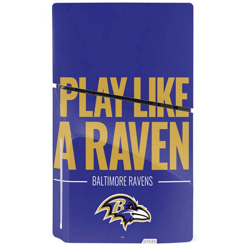 NFL Baltimore Ravens Team Motto PS5 Slim Disk Console Skin