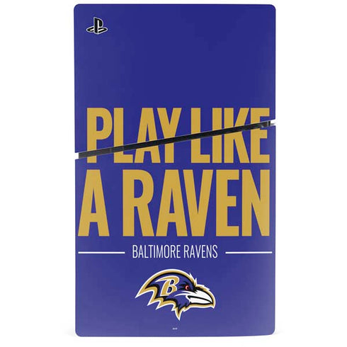 NFL Baltimore Ravens Team Motto PS5 Slim Digital Edition Console Skin