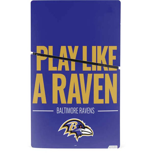 NFL Baltimore Ravens Team Motto PS5 Slim Digital Edition Console Skin
