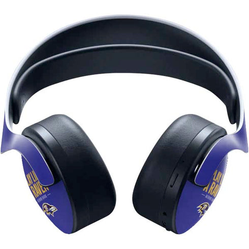 NFL Baltimore Ravens Team Motto PULSE 3D Wireless Headset for PS5 Skin