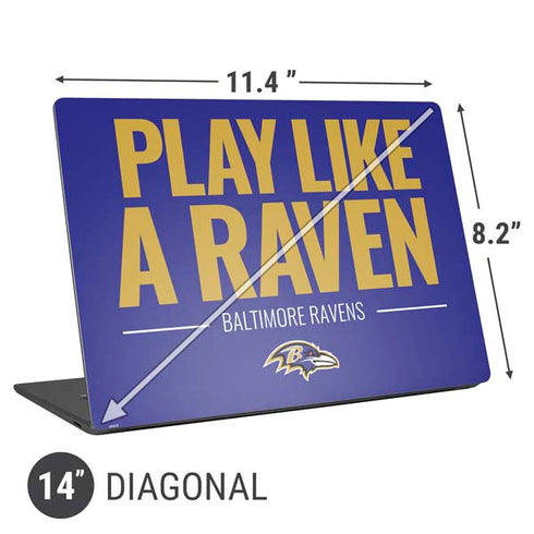 NFL Baltimore Ravens Team Motto Universal Laptop 14in (11.4 x 8.2in) Skin
