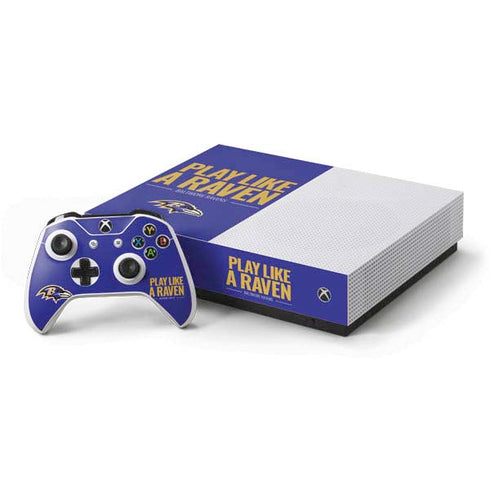 NFL Baltimore Ravens Team Motto Xbox One S All-Digital Edition Bundle Skin