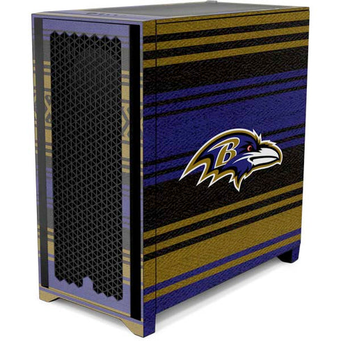 NFL Baltimore Ravens Trailblazer Corsair 4000D Tempered Glass Mid-Tower ATX Case Skin