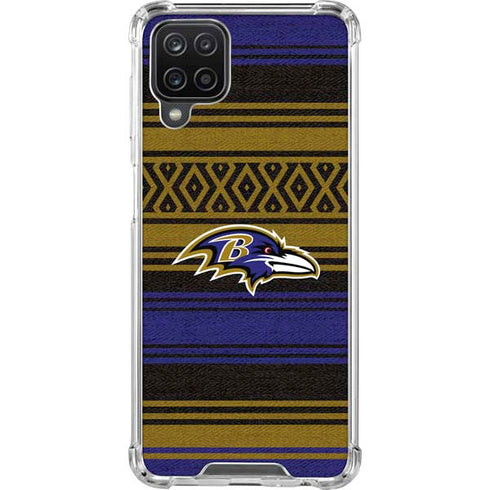 NFL Baltimore Ravens Trailblazer Galaxy A12 Clear Case