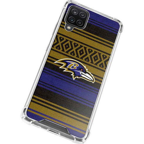 NFL Baltimore Ravens Trailblazer Galaxy A12 Clear Case