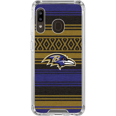 NFL Baltimore Ravens Trailblazer Galaxy A30 Clear Case
