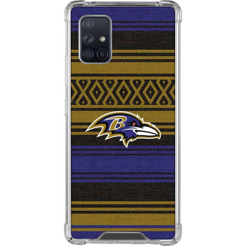 NFL Baltimore Ravens Trailblazer Galaxy A71 5G Clear Case