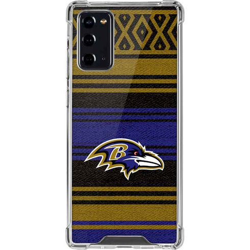 NFL Baltimore Ravens Trailblazer Galaxy Note20 5G Clear Case