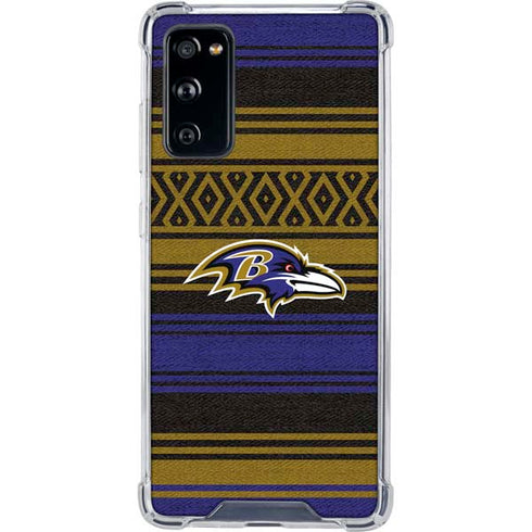 NFL Baltimore Ravens Trailblazer Galaxy S20 FE Clear Case
