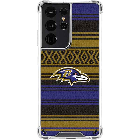 NFL Baltimore Ravens Trailblazer Galaxy S21 Ultra 5G Clear Case