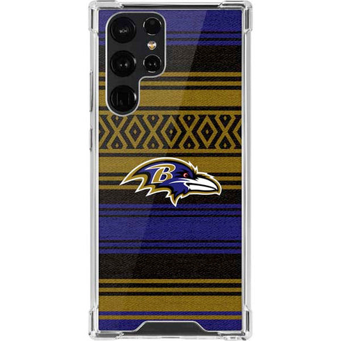 NFL Baltimore Ravens Trailblazer Galaxy S22 Ultra Clear Case