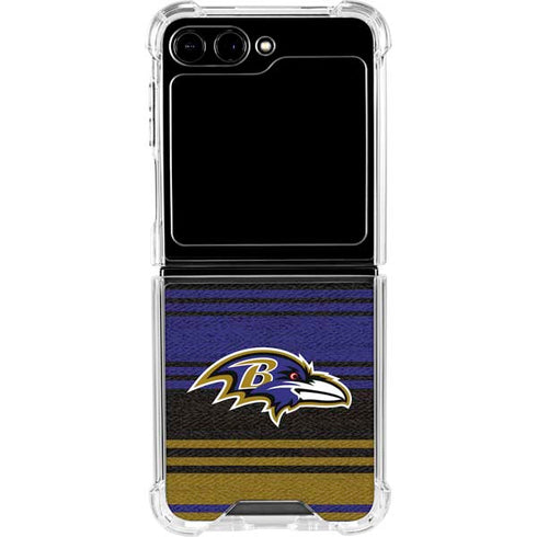NFL Baltimore Ravens Trailblazer Galaxy Z Flip5 5G Clear Case