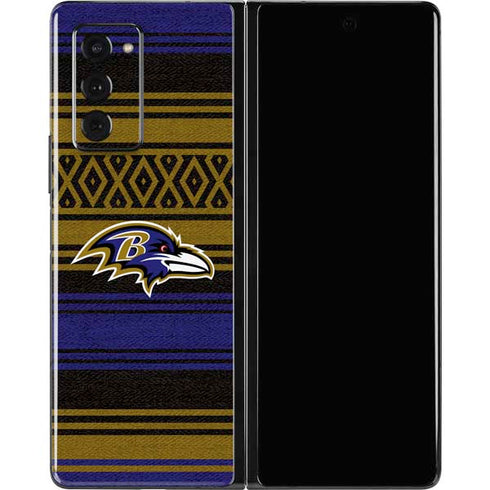 NFL Baltimore Ravens Trailblazer Galaxy Z Fold2 5G Skin