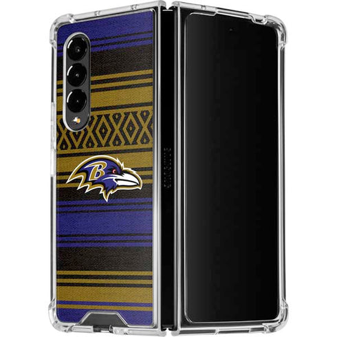 NFL Baltimore Ravens Trailblazer Galaxy Z Fold4 5G Clear Case
