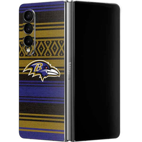NFL Baltimore Ravens Trailblazer Galaxy Z Fold4 5G Skin
