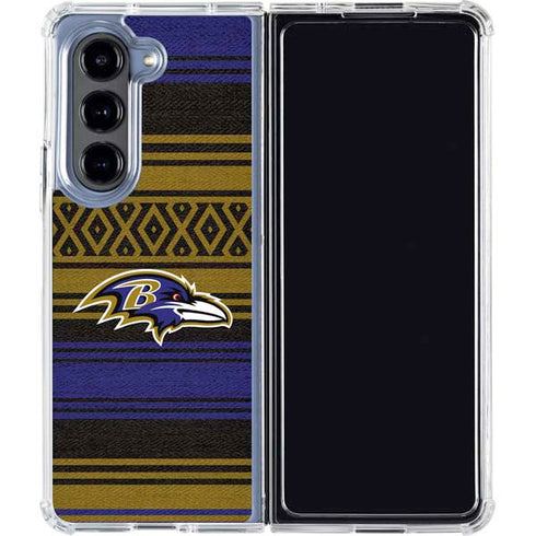 NFL Baltimore Ravens Trailblazer Galaxy Z Fold5 5G Clear Case