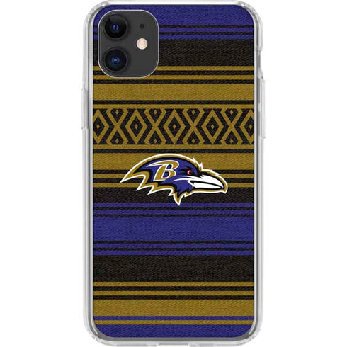 NFL Baltimore Ravens Trailblazer iPhone 11 Clear Case