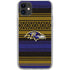 NFL Baltimore Ravens Trailblazer iPhone 11 Clear Case