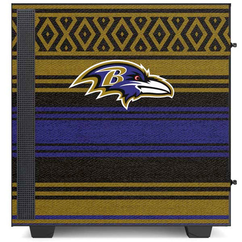 NFL Baltimore Ravens Trailblazer NZXT H510 Compact ATX Mid-Tower Case Skin