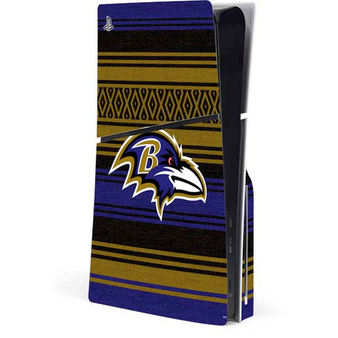 NFL Baltimore Ravens Trailblazer PS5 Slim Disk Console Skin