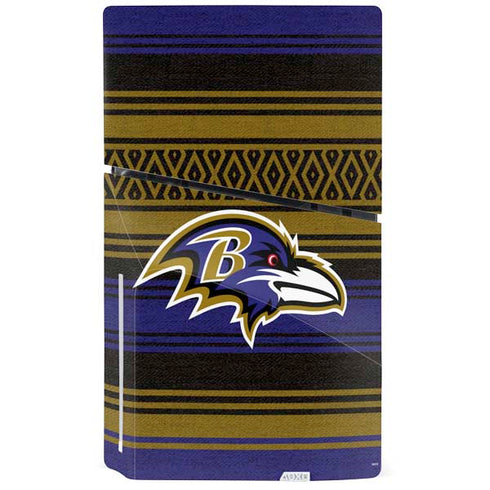 NFL Baltimore Ravens Trailblazer PS5 Slim Disk Console Skin