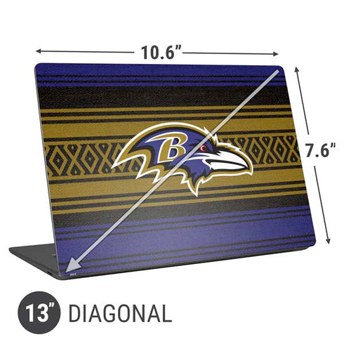 NFL Baltimore Ravens Trailblazer Universal Laptop 13in (10.6 x 7.6in) Skin