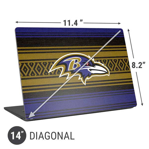 NFL Baltimore Ravens Trailblazer Universal Laptop 14in (11.4 x 8.2in) Skin