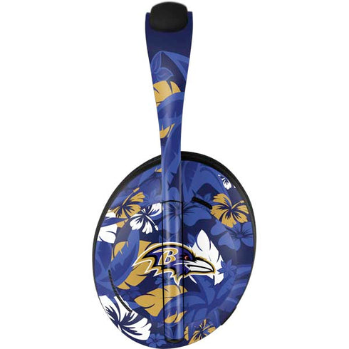 NFL Baltimore Ravens Tropical Print Bose Noise Cancelling Headphones 700 Skin