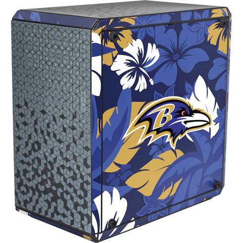 NFL Baltimore Ravens Tropical Print Cooler Master MasterBox Q300L Mini Tower Skin