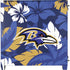 NFL Baltimore Ravens Tropical Print Corsair 4000D Tempered Glass Mid-Tower ATX Case Skin