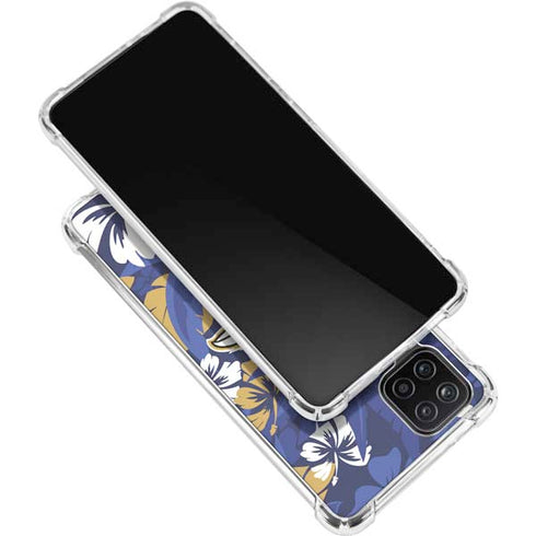 NFL Baltimore Ravens Tropical Print Galaxy A12 Clear Case