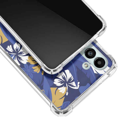 NFL Baltimore Ravens Tropical Print Galaxy A13 5G Clear Case