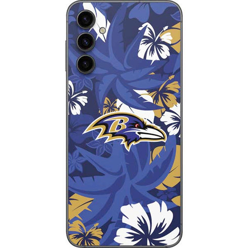 NFL Baltimore Ravens Tropical Print Galaxy A14 5G Skin