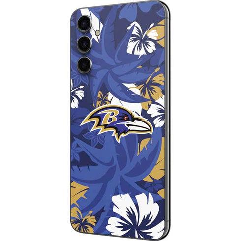 NFL Baltimore Ravens Tropical Print Galaxy A14 5G Skin