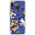 NFL Baltimore Ravens Tropical Print Galaxy A20 Clear Case
