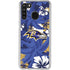 NFL Baltimore Ravens Tropical Print Galaxy A21 Clear Case