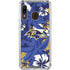 NFL Baltimore Ravens Tropical Print Galaxy A30 Clear Case