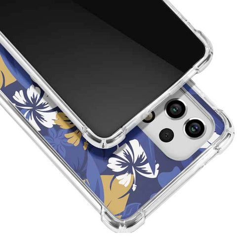 NFL Baltimore Ravens Tropical Print Galaxy A53 5G Clear Case