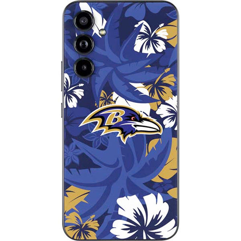 NFL Baltimore Ravens Tropical Print Galaxy A54 5G Skin