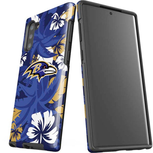 NFL Baltimore Ravens Tropical Print Galaxy Note 10 Pro Case
