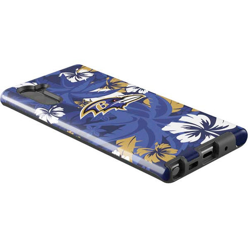 NFL Baltimore Ravens Tropical Print Galaxy Note 10 Pro Case