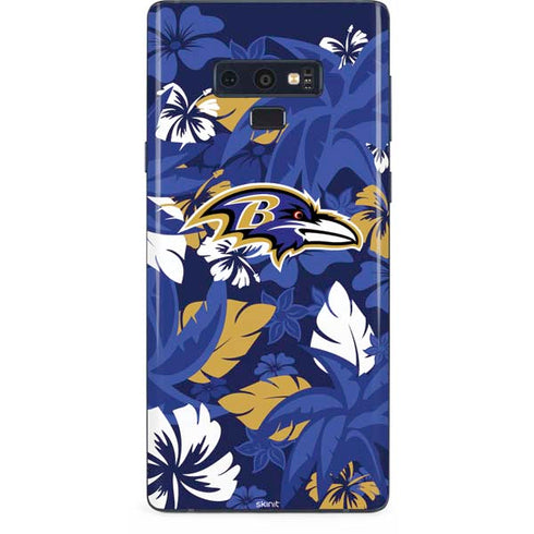 NFL Baltimore Ravens Tropical Print Galaxy Note 9 Skin