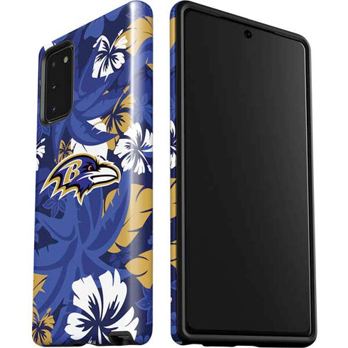 NFL Baltimore Ravens Tropical Print Galaxy Note20 5G Pro Case