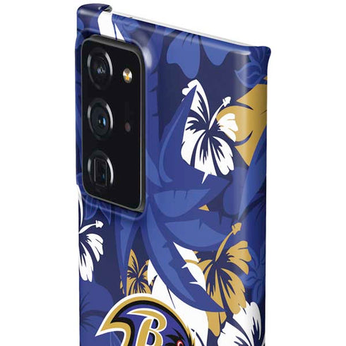 NFL Baltimore Ravens Tropical Print Galaxy Note20 Ultra 5G Lite Case