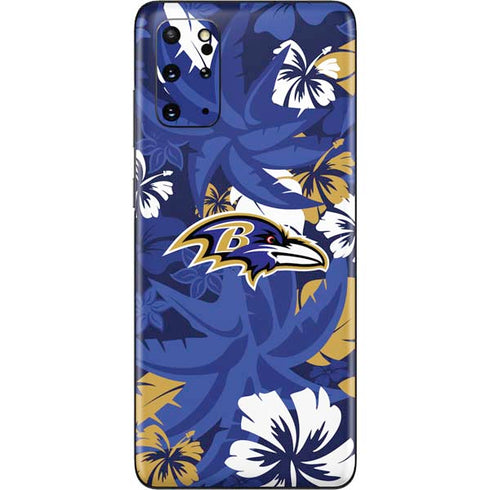 NFL Baltimore Ravens Tropical Print Galaxy S20 Plus Skin