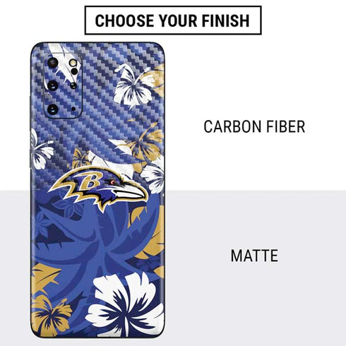 NFL Baltimore Ravens Tropical Print Galaxy S20 Plus Skin