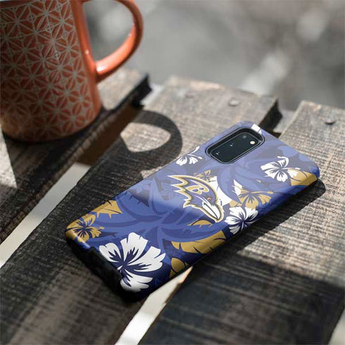 NFL Baltimore Ravens Tropical Print Galaxy S20 Pro Case