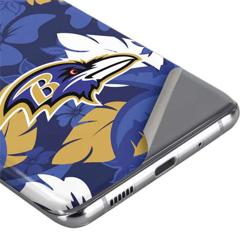 NFL Baltimore Ravens Tropical Print Galaxy S20 Ultra 5G Skin